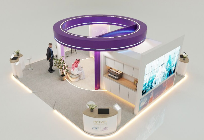 Large format LED wall in activation zone